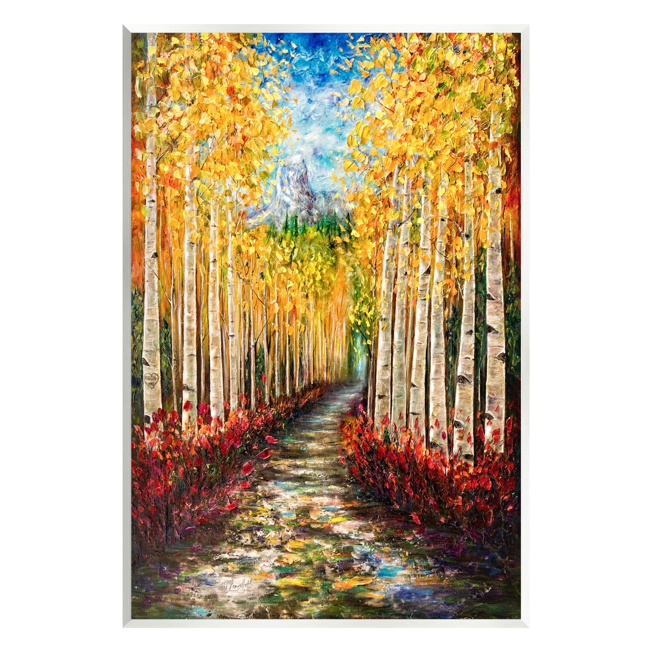 Stupell Industries Modern Birch Grove Painting Wall Plaque Art